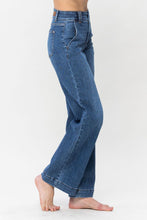 Load image into Gallery viewer, Judy Blue Double Button Wide Leg Jeans